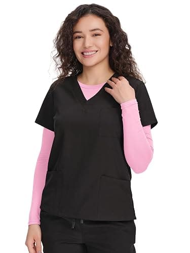 COZYFIT Scrub Undershirts Long Sleeve Women - Underscrub Comfort Tee thumbnail 6
