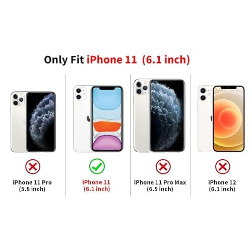 lioscre Cute Cheetah Print Phone Case for iPhone 11 Case 6.1", Aesthetic Burgundy Wine Red Leopard Pattern Design Cover Shockproof Soft Slim TPU Full Camera Lens Protective Funda for Women Girls thumbnail 2