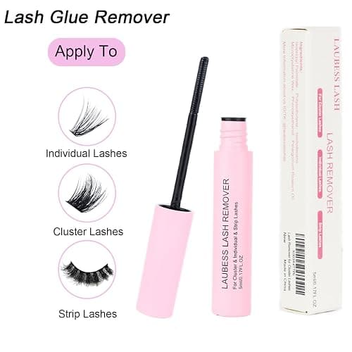 Lash Remover for Cluster Lashes 5ml LAUBESS LASH Remover for Lash Extensions at Home Lash Clusters DIY Eyelash Extension Remover DIY Lash Extension Remover Adhesive thumbnail 4
