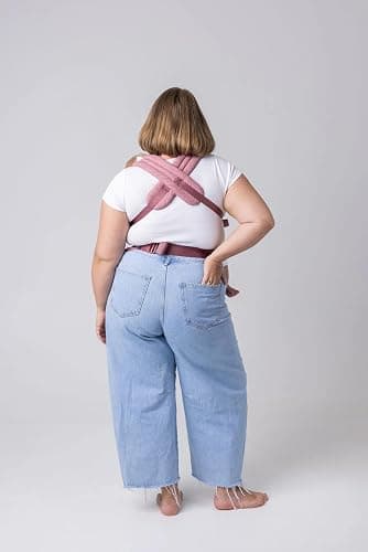 Mabē Monarch Ergonomic Baby Carrier – Premium Cotton Soft Structured Newborn to Toddler Carrier with Hip-Healthy Design, 3 Carry Positions (7-35lbs), Lightweight & Breathable,(Mauve Wings) thumbnail 9
