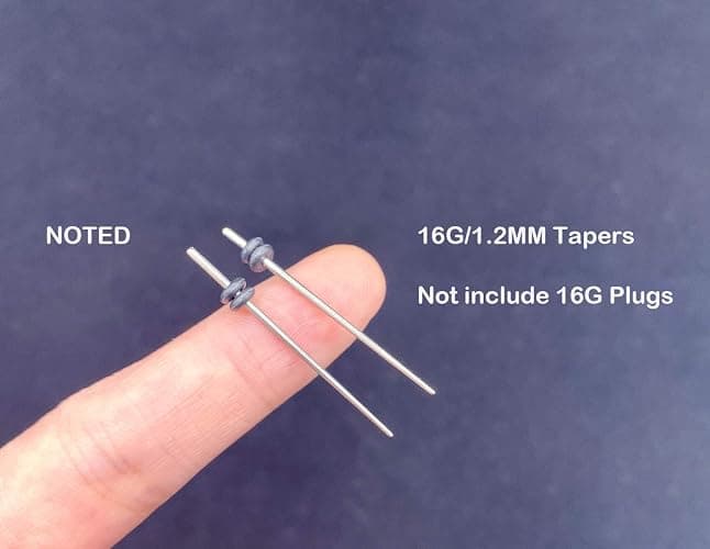 PLEASE HEKEUOR 38PCS 16g-00g Surgical Steel Ear Stretching Kit Tunnels and Tapers Set thumbnail 3