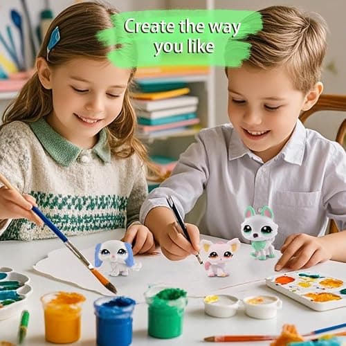 for LPS Pet Shop White DIY Base - Design Your Own Custom Pet Figure Craft Kit for Collectors and Kids Ages 3-18 Holiday Birthday Gift Toy Accessory (C17) thumbnail 2