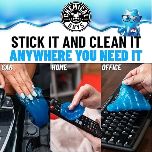 Chemical Guys Sticky Icky Car Cleaning Gel, Green Apple, Interior Car Cleaner, Reusable Automotive Crevice & Interior Dust Cleaner for Air Vents, Consoles, Cup Holders & Keyboards, 4 Pack (100g Each) thumbnail 6