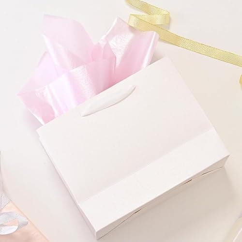 UNIQOOO 100 Sheets Pearl Colorful Gift Tissue Paper Bulk, 5 Colors Pastel Gift Wrapping Paper for Easter Gift Bags Box DIY Craft, Wedding Birthday Party Favor Decor, Shredded Filler, Pinata, 20X14in thumbnail 5