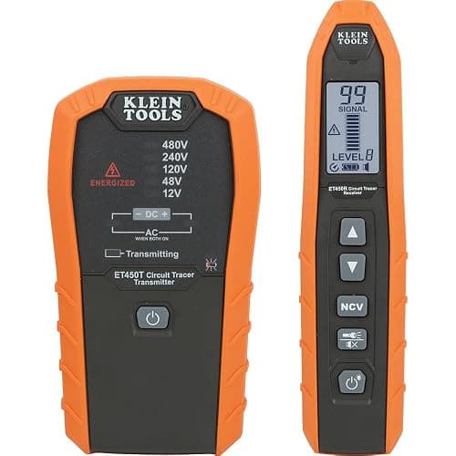 Klein Tools ET450 Advanced Underground Circuit Breaker Finder and Wire Tracer Kit for Energized and Non-Energized Breakers, Fuses, and Wires thumbnail 7