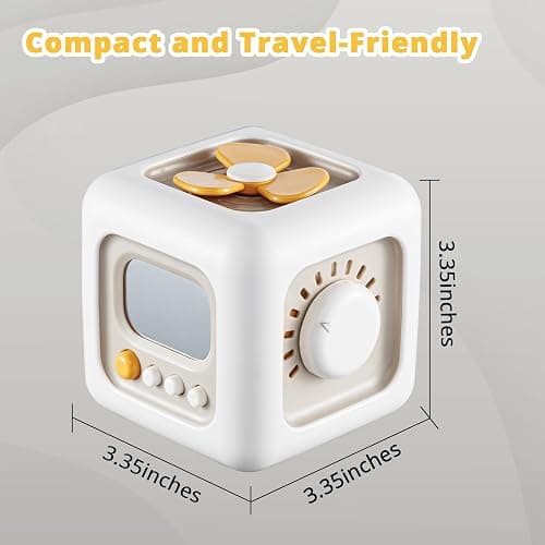 SOCBTNSO Busy Cube Toy for 1 Year Old Boy, Montessori Toys for 1+ Year Old, Travel Sensory Toys for Toddlers 1-3, Learning Fine Motor Skills| 1st Birthday Gifts 9 12 Months Baby Easter Basket Stuffers thumbnail 3