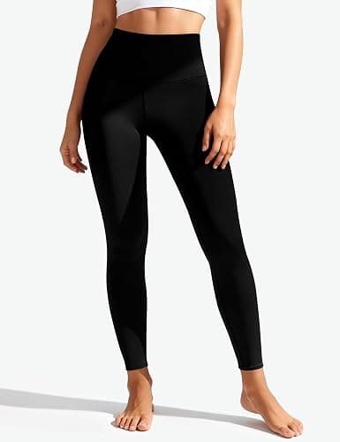Bluemaple High Waisted Leggings for Women - Tummy Control Pants Non See Through Workout Soft Yoga Pants for Running Plus Size thumbnail 2