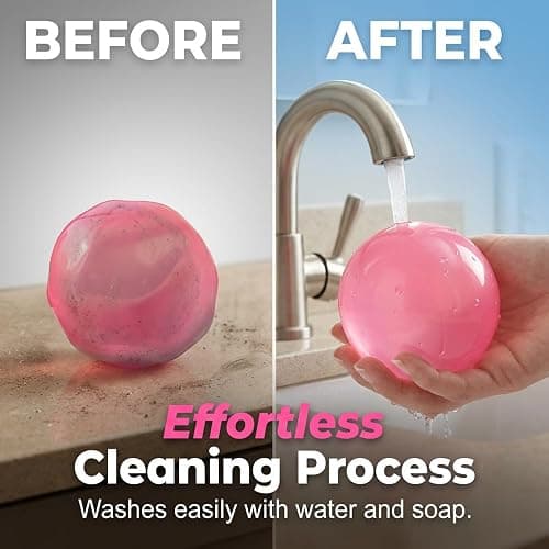 2026 New Coconut Oil Stress Ball, Dumpling Squishy Coconut Squeeze Stress Shapeable Ball, Non-Sticky Slow Rising Squeeze Balls, Portable Desk Squishies for Relaxation and Focus (Pink) thumbnail 3
