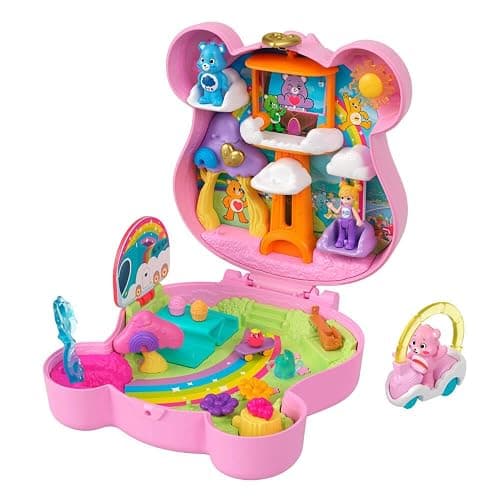 Polly Pocket x Care Bears Dolls & Playset with Toy Car and Themed Accessories, Travel Toy, Partnership Compact thumbnail 4