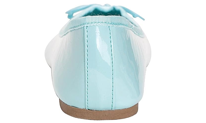FEVERSOLE Women's Macaroon Colorful Memory Foam Cushion Insock Patent Ballet Flat thumbnail 4