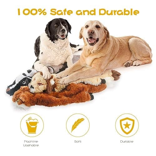 (5 Pack) Variety no-stuffing dog toys thumbnail 3