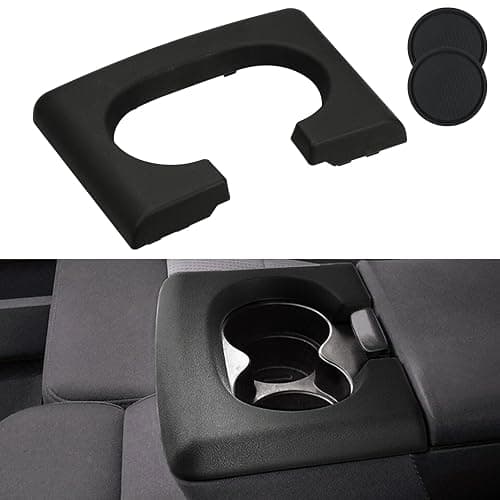 Center Console Cup Holder Replacement Pad Black Compatible with Ford F150 2004-2014 Center Console Cup Holder Pad - Image 1