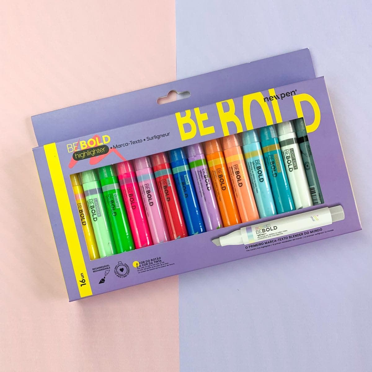 Marca Texto Be Bold Sortido Newpen - Caixa com 16 Unid. thumbnail 5