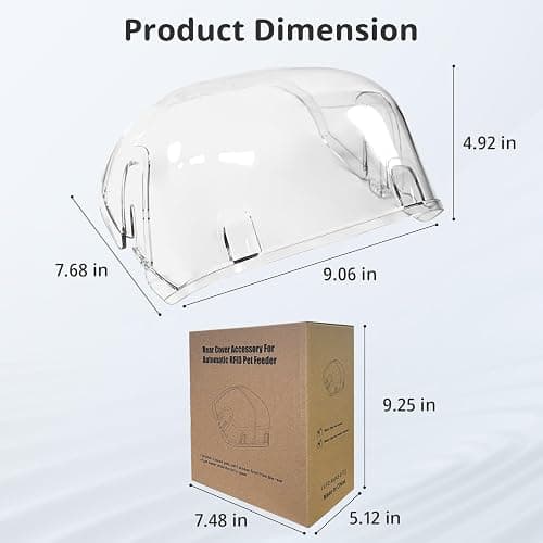 Rear Cover for Automatic Microchip Cat Pet Feeder thumbnail 7