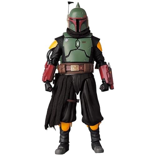 MAFEX No.201 Boba Fett (TM) Recovered Armor Action Figure Total Height Approx. 6.3 inches (160 mm), Non-Scale, Painted thumbnail 8