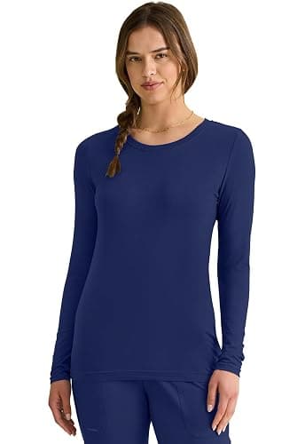 Healing Hands Women's Underscrub Soft Knit Melissa Longsleeve Scrub Tee with Breathable & Easy Care Fabric 5047 thumbnail 4