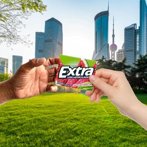 EXTRA Watermelon Sugar Free Chewing Gum, 15 ct (3 Pack) thumbnail 6