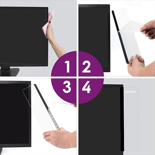 MDOZQ Office Desk Accessories 2pcs Computer Monitor Memo Board Message Board Supplies for Women Men Sticky Note Holder Home Desktop Decor thumbnail 5