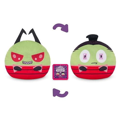 Teeturtle Invader Zim Reversible 6" Zim Plushie - Zim + Human Disguise - Cute Kawaii Nickelodeon Soft Stuffed Animal thumbnail 4
