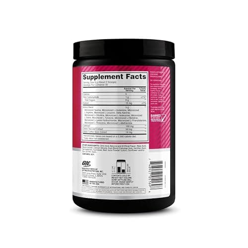 Optimum Nutrition Amino Energy - Pre Workout with Green Tea, BCAA, Amino Acids, Keto Friendly, Green Coffee Extract, Energy Powder - Strawberry Lime, 9.5 Ounce, 30 Servings (Packaging May Vary) thumbnail 6