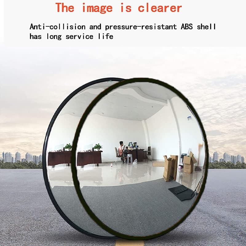 30cm Round Convex Safety Mirror: Premium Quality Traffic Blind Spot Mirror for Driveways, Shops & Junctions with Clear View - Ideal for Warehouses, Garages & Hospitals thumbnail 5