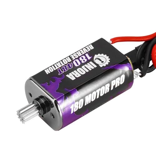 INJORA 180 PRO Brushed 48T Motor with Stainless Steel Pinion for TRX4M 1/18 RC Crawler Car Upgrade - Image 1