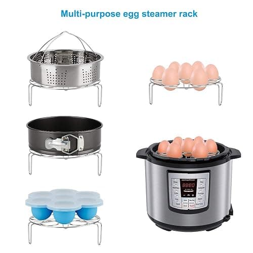 Accessories-Set-for-Insta-Pot, Accessory Compatible with Instant Pot 6 Qt 8 Quart, with Steamer Basket Cheesecake Pan Egg Steam Trivet Silicone Mold Mitts Tong thumbnail 7