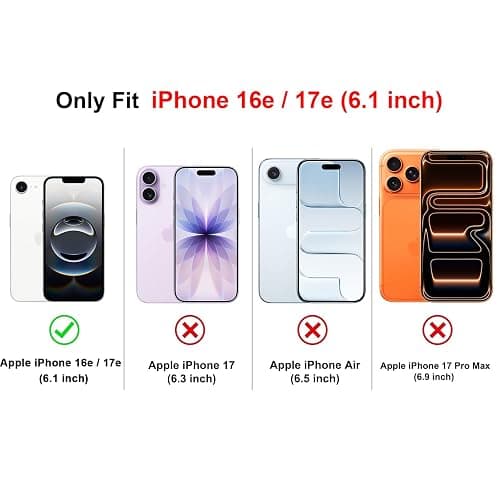 lioscre Cute Cheetah Print Phone Case for iPhone 16e / 17e 6.1", Black | Aesthetic Luxury Leopard Pattern Design Cover Shockproof Soft Slim TPU Full Camera Lens Protective Funda for Women Girls Men thumbnail 2