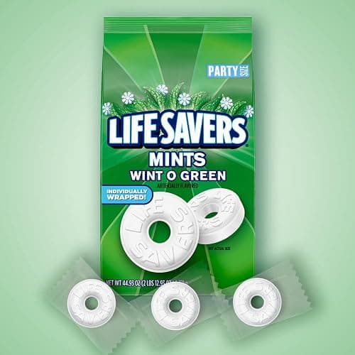 LIFE SAVERS Mints, Bulk Hard Candy Wint-O-Green Breath Mints, 44.93 oz Party Size thumbnail 3