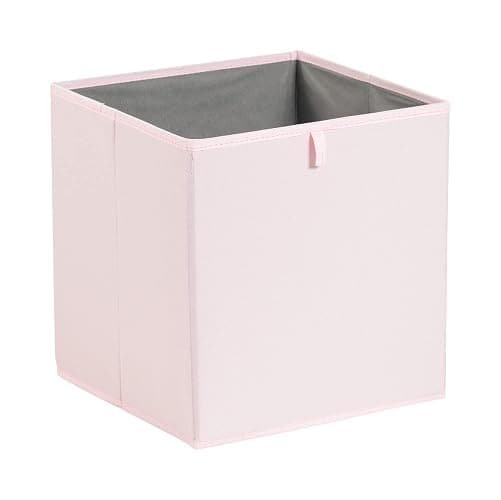 Amazon Basics Collapsible Fabric Storage Cube Organiser Bins, Pack of 6, Peony Pink, 33 x 38 x 33 cm thumbnail 4