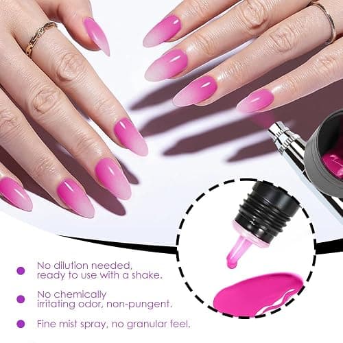 FAVAI Airbrush Gel Nail Polish, 24 Colors, No Dilution,Acetone-Free,French Manicure,Ombre Nail Art,DIY,Salon Quality Nail Supplies,Perfect Gifts for Girls & Women thumbnail 5
