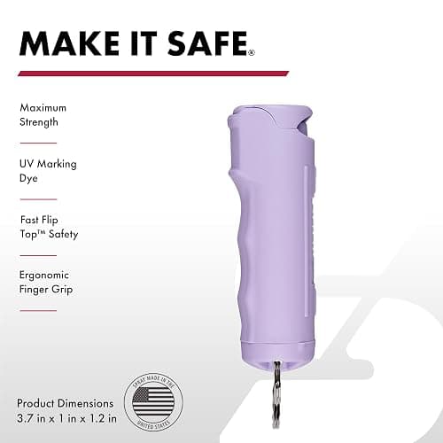 SABRE Pepper Spray with Fast Flip Top, Maximum Police Strength OC Spray, 3X Longer Spray time - Up to 10 seconds, Finger Grip for More Accurate and Faster Aim, 0.54 fl oz, Secure and Easy to Use thumbnail 2