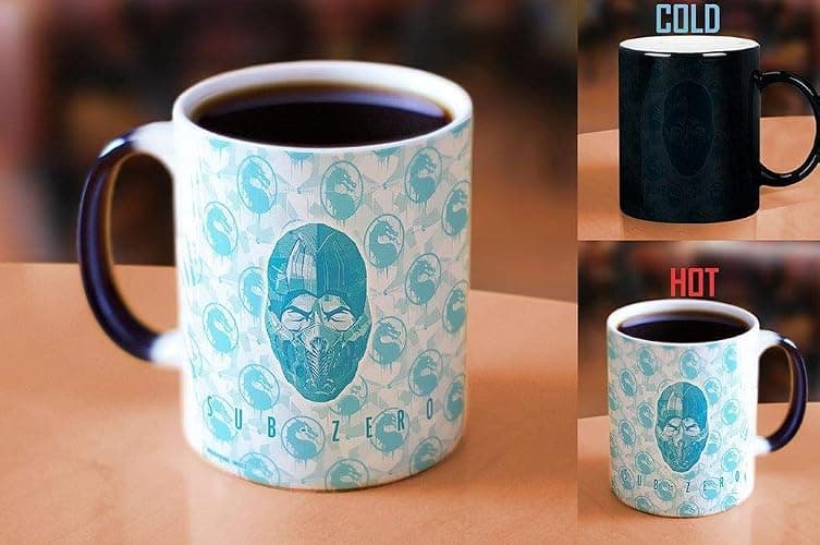 Morphing Mugs Mortal Kombat – 2021 – Sub-Zero – One 11 oz Color Changing Heat Sensitive Ceramic Mug – Image Revealed When HOT Liquid Is Added! thumbnail 3