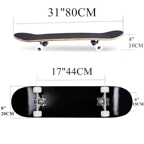 Skateboards Pro 31 inches Complete Skateboards for Teens, Beginners, Girls,Boys,Kids,Adults thumbnail 2