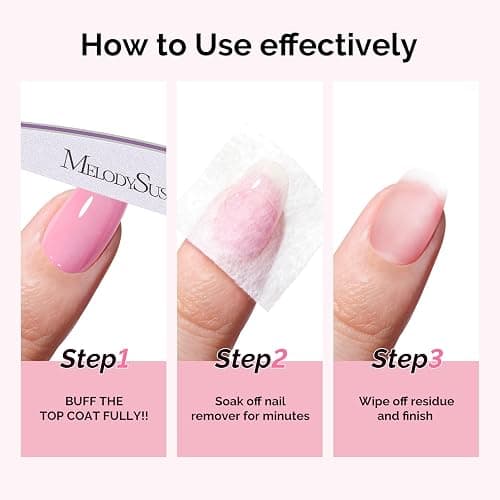 MelodySusie Acetone Nail Polish Remover, 240ML Professional Soak off Gel Nail Polish Remover with Aloe Scent, Quickly & Powerful Remover with Pump for Nail Polish Acrylic Dip Powder, 8 Fl Oz thumbnail 4