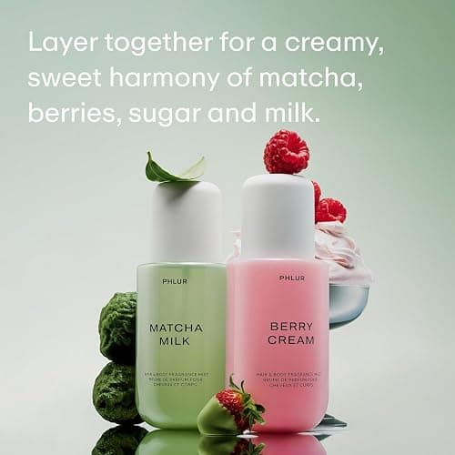 PHLUR Berry Matcha Latte Body Mist Set, 8 Fl Oz Each ($78 Value) - Hair and Body Perfume for Women thumbnail 2
