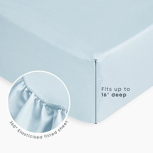 Wake In Cloud - Star Bedding Set for Boys Girls, Cute Stars Polka Dot, Soft Lightweight Comforter Set with Sheets, 5 Pieces Kids Bed in a Bag, Sky Blue, Twin Size thumbnail 5