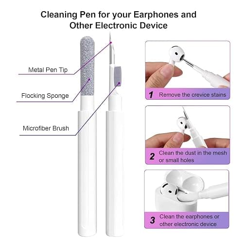 Aircawin for Airpods 4 Case Clear,Cute White Polka Dot Pattern for Airpods 4th Generation Case Cover,Aesthetics Retro Design Shockproof Protective Soft TPU with Coloful Keychain for Women Girls-Blue thumbnail 8