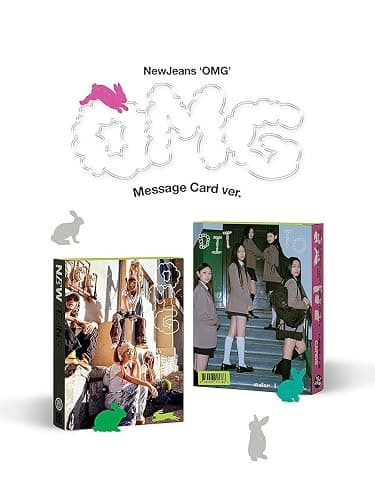 NEWJEANS OMG 1st Winter Single Album ( MESSAGE CARD Ver. - Random ) K-POP SEALED thumbnail 2