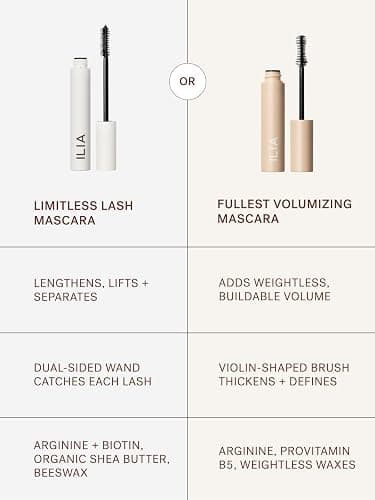 ILIA - Limitless Lash Mascara | Lightweight, Nourishing, Lengthening, Lifting | Flake + Smudge-Resistant | Non-Toxic, Cruelty-Free, Ophthalmologist-Tested, Safe For Sensitive Eyes (Soft Black) thumbnail 9