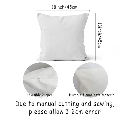 HIWX Tropical Coastal Beach Pillow Covers 18x18 Double-Sided, Coastal Beachy Room Decor Aesthetic, Palm Tree Meet Me at The Beach Decorative Pillow Covers for Couch Bed Home Bedroom Decor thumbnail 3