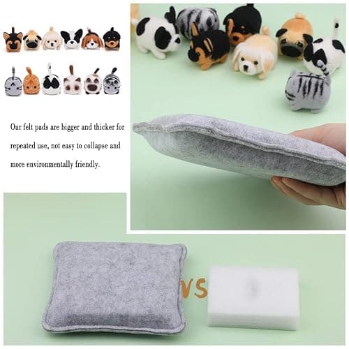 Mayboos Needle Felting Kit, 12 Pieces Doll Making Wool Needle Felting Starter Kit with Instruction, Felting Foam Mat and DIY Needle Felting Supply for DIY Craft Animal Home Decoration thumbnail 4