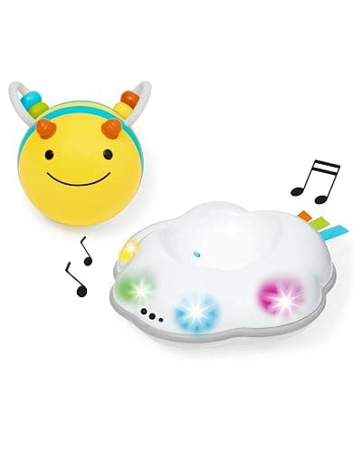 Skip Hop Baby Follow-Me Bee Tummy Time Crawl Toy 3-Stage Infant Sensory Development with Lights Sounds and Music Explore & More Age 5m+ thumbnail 9