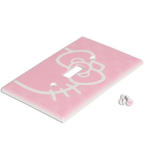 Light Switch Cover - Wall Plate Room Decor Pink Kawaii Bow WP-32 thumbnail 2