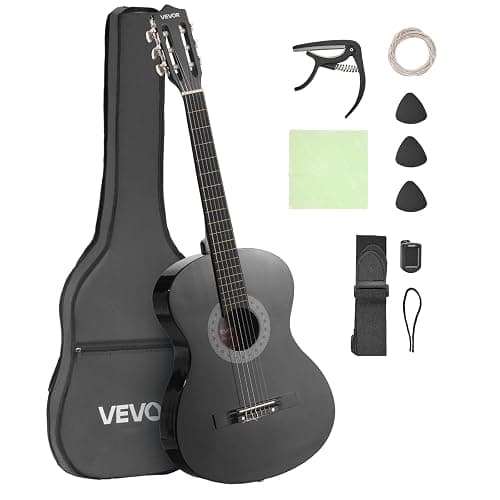 VEVOR Acoustic Guitar, Classical Guitar Starter Kit for Beginners, with Nylon Strings, Basswood Guitar, for Kids Adults Girls Boys Students - Image 1
