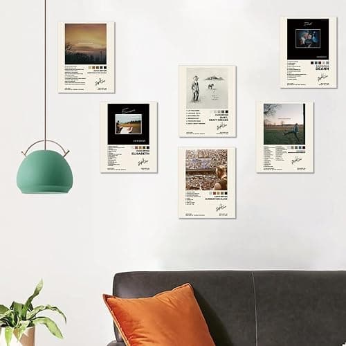 ZYIONCM Zachs Poster Set of 6 Album Cover Posters 8 by 10 inch Music Posters for Room Bedroom Living Room Aesthetic Canvas Wall Art for Room Decor-Unframed thumbnail 6