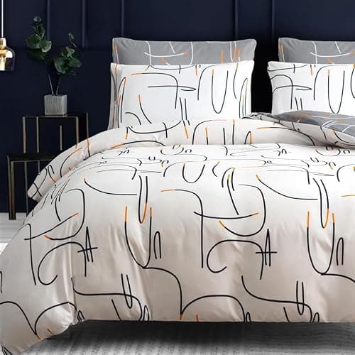 Pamposh King Size Duvet Cover Sets Premium Brushed Microfiber Duvet Cover King Size Ultrasoft Hypoallergenic Reversible 3 PCS Bedding Set With Zipper Closure thumbnail 3