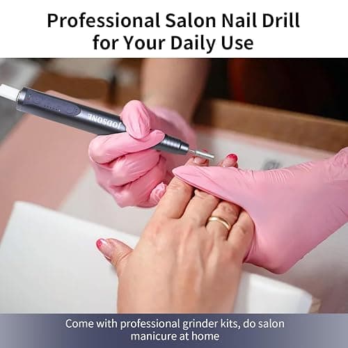 JODSONE Controllable Speed Portable Nail Drill Professional Electric 30000RPM Home Salon Polishing Manicure Nail Drill thumbnail 5