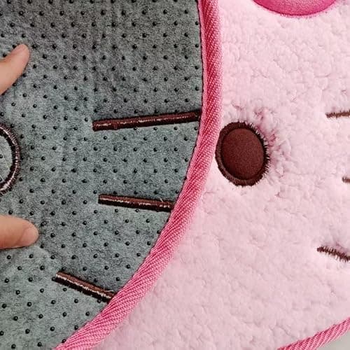 SOFPRO Area Rugs Kawaii Carpet Super Soft Area Rugs Cute Cartoon Kitten Face Pattern Bedroom Mats，Luxury Shaggy High Absorbent and Anti Slip thumbnail 5