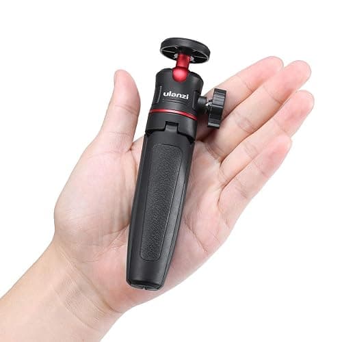 MT-08 Black Mini Tripod for Camera, 1/4" Screw Universal Tripod Compatible with DJI OSMO Pocket 3/Insta 360 x 5/OSMO 360/Sony/Canon/Nikon Fuji, Extendable Handheld Vlogging Video Filming Table Stand thumbnail 6